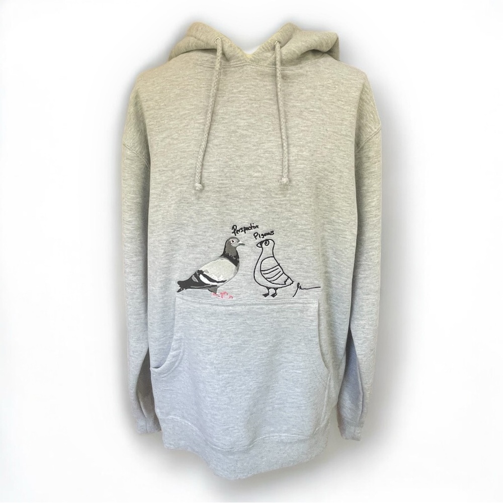 Staple Pigeon x Veefriend Perspective Pigeon Hoodie Gary Vee New Small Gray Rare